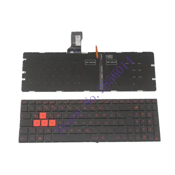 Vokietijos Nešiojamojo kompiuterio Klaviatūros ASUS GL502 GR juoda klaviatūra Su apšvietimu